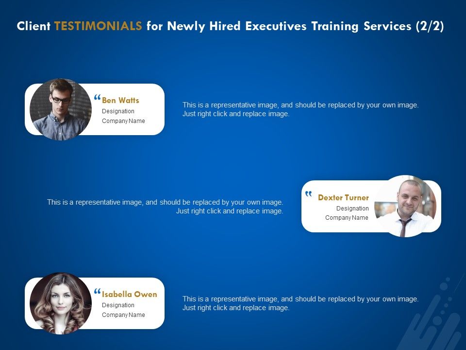 New_Employee_Onboard_Client_Testimonials_For_Newly_Hired_Executives_Training_Services_Communication_Ppt_Icon_Outline_PDF_Slide_1.jpg