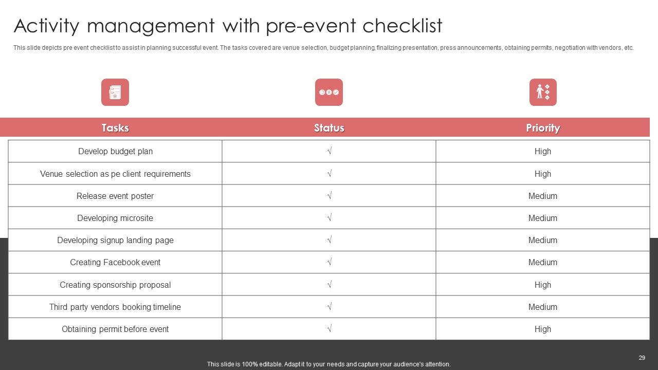 New Product Launch Event Management Activities Ppt PowerPoint Presentation Complete Deck With Slides Slide29