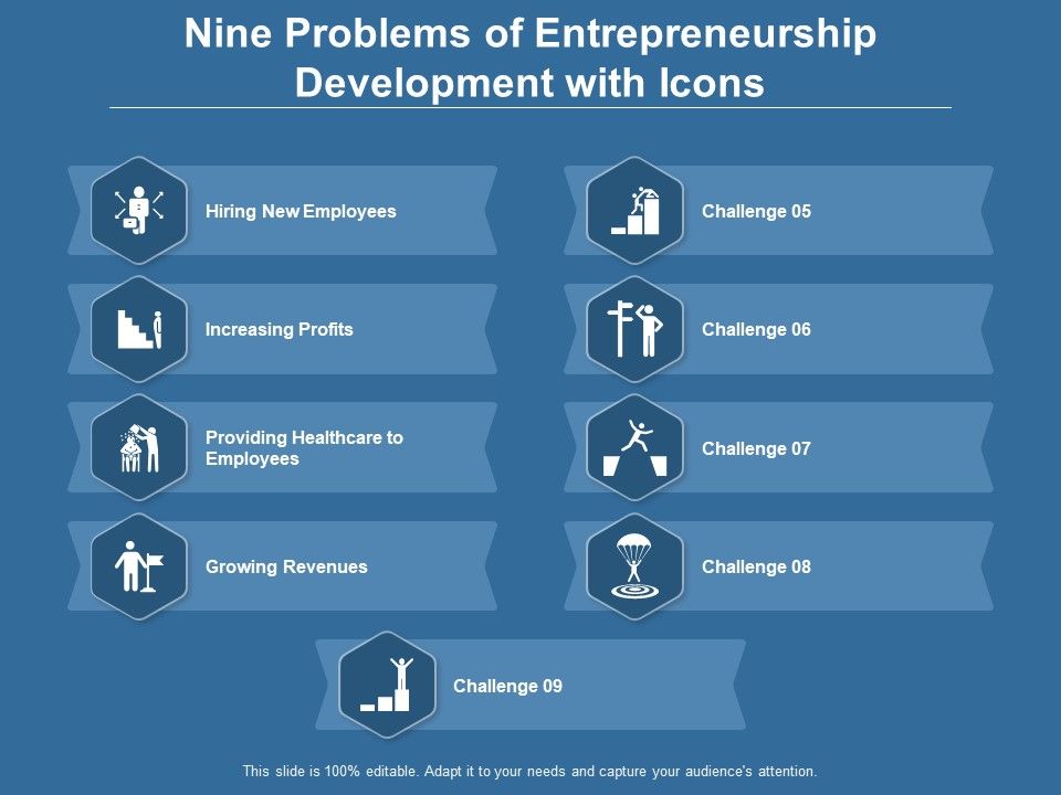Nine_Problems_Of_Entrepreneurship_Development_With_Icons_Ppt_PowerPoint_Presentation_Gallery_Demonstration_Slide_1.jpg