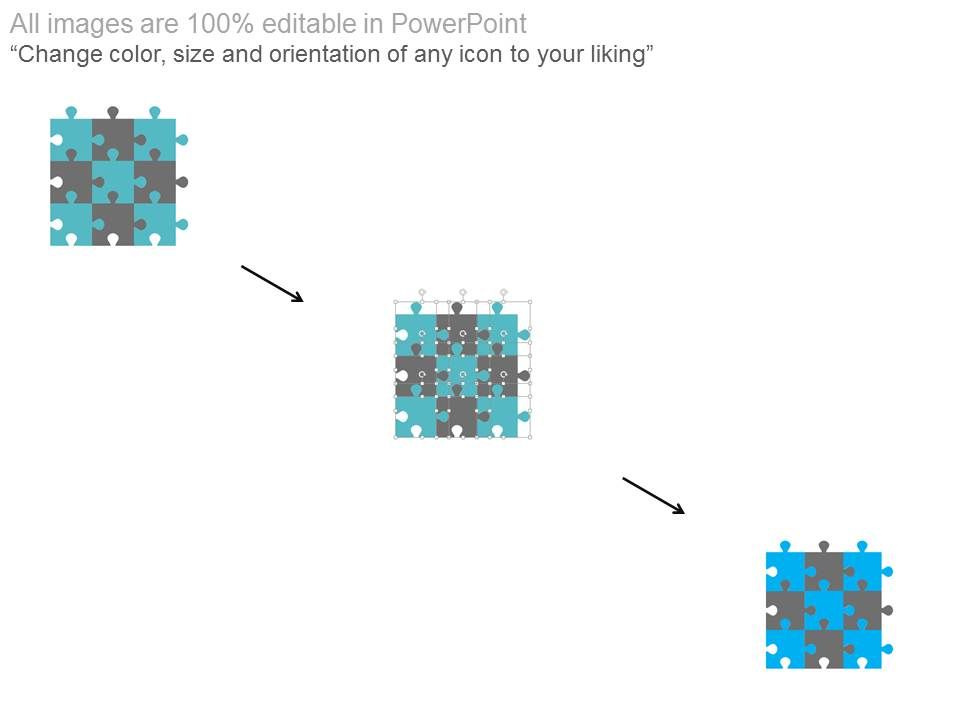 Nine Steps Puzzle Matrix Design Powerpoint Slides Slide02