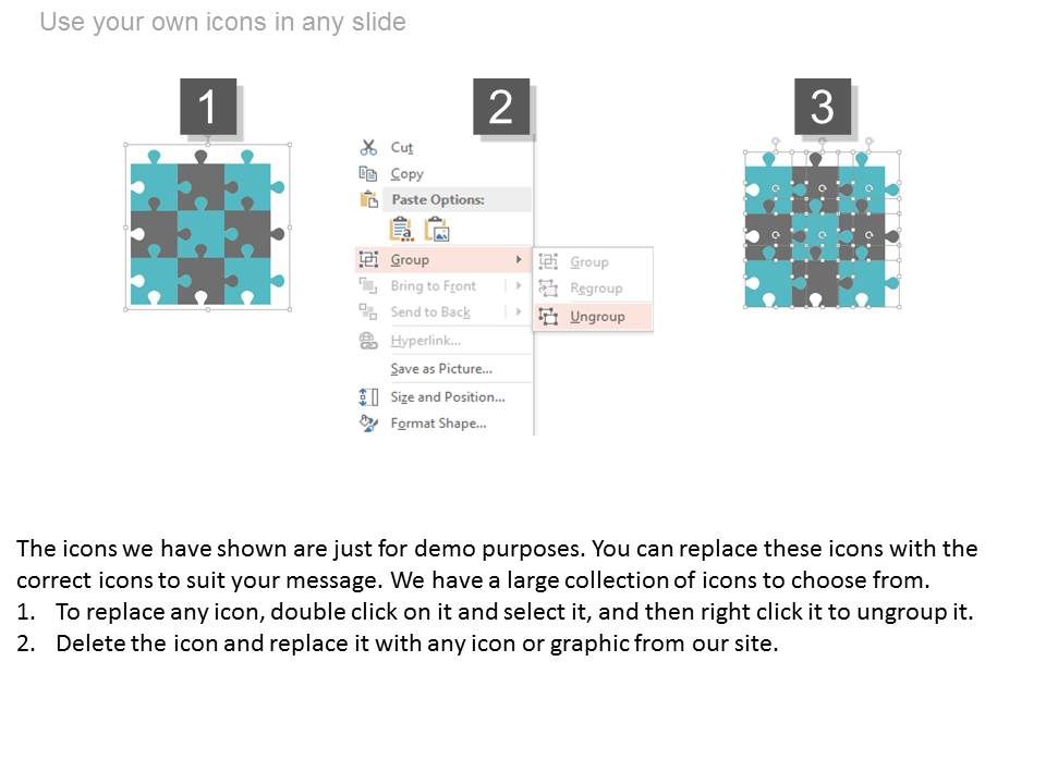 Nine Steps Puzzle Matrix Design Powerpoint Slides Slide04