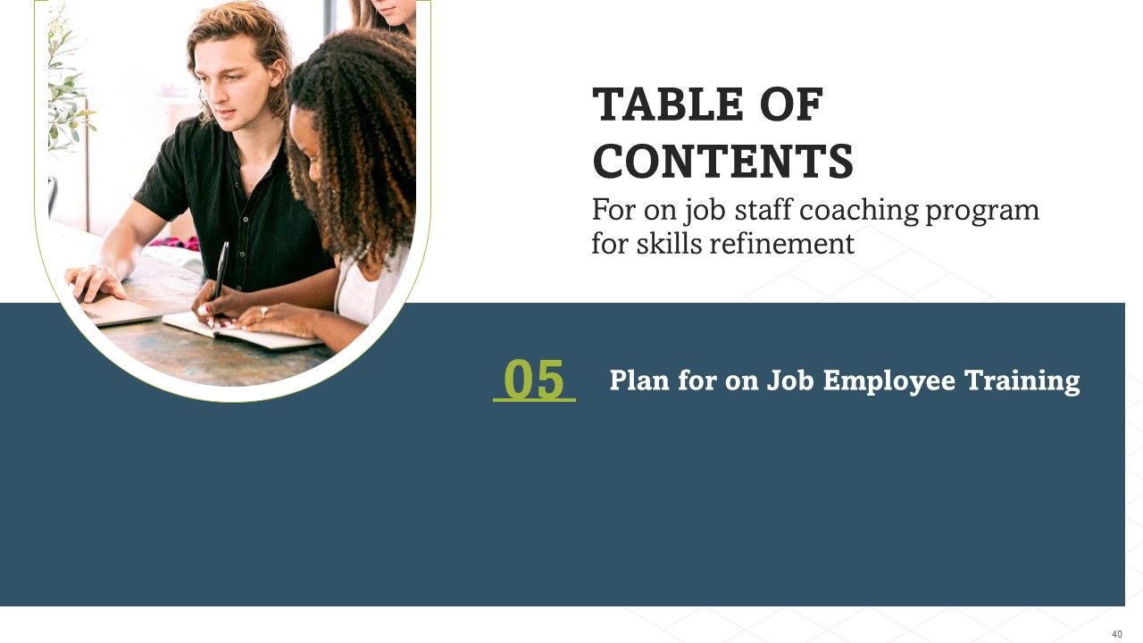 On Job Staff Coaching Program For Skills Refinement Ppt PowerPoint Presentation Complete Deck With Slides Slide40