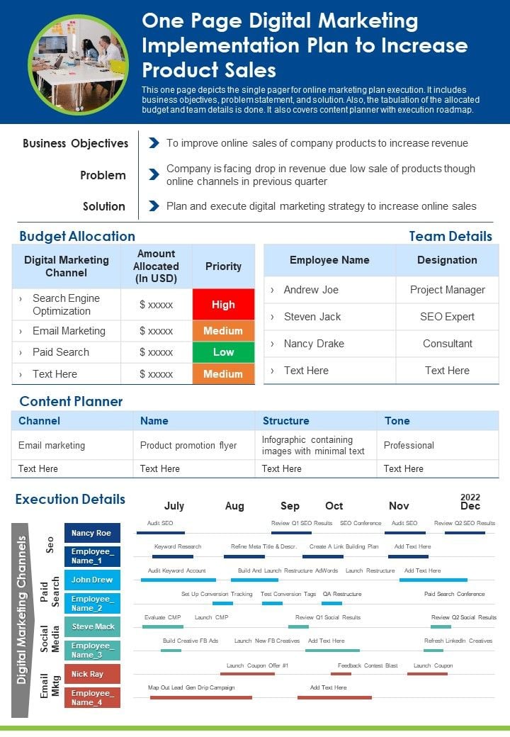 One_Page_Digital_Marketing_Implementation_Plan_To_Increase_Product_Sales_PDF_Document_PPT_Template_Slide_1.jpg