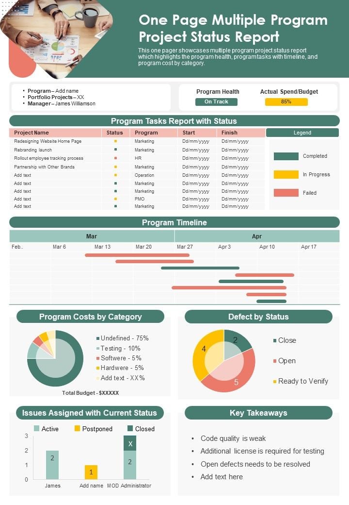 One_Page_Multiple_Program_Project_Status_Report_PDF_Document_PPT_Template_Slide_1.jpg