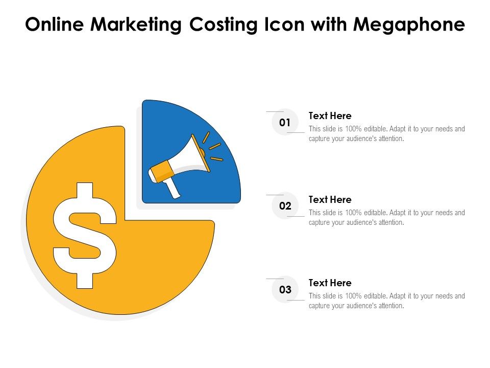 Online_Marketing_Costing_Icon_With_Megaphone_Ppt_PowerPoint_Presentation_Model_Designs_PDF_Slide_1.jpg
