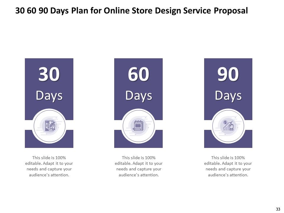 Online Store Design Service Proposal Ppt PowerPoint Presentation Complete Deck With Slides Slide33