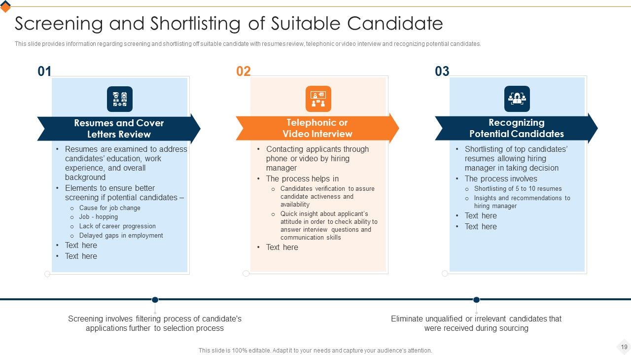 Optimizing Recruitment Process Ppt PowerPoint Presentation Complete Deck With Slides Slide19