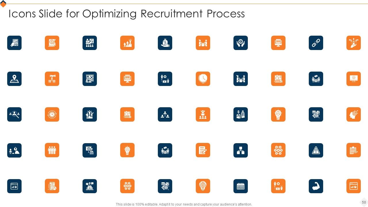 Optimizing Recruitment Process Ppt PowerPoint Presentation Complete Deck With Slides Slide50