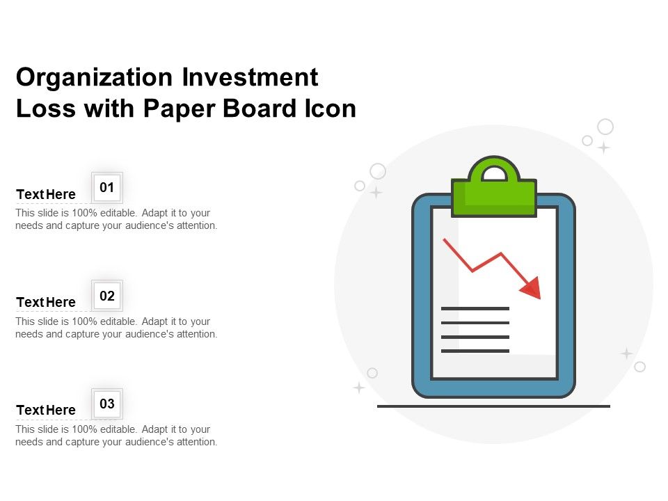 Organization_Investment_Loss_With_Paper_Board_Icon_Ppt_PowerPoint_Presentation_File_Model_PDF_Slide_1.jpg