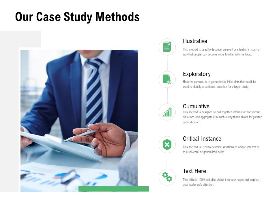 Our Case Study Methods Illustrative Ppt PowerPoint Presentation Model