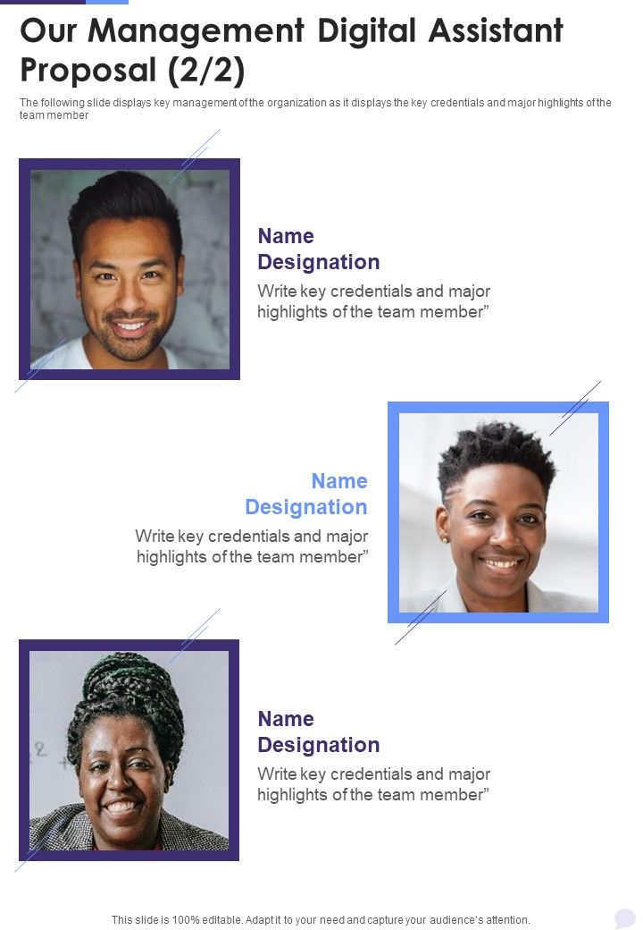 Our Management Digital Assistant Proposal One Pager Sample Example Document Slide02