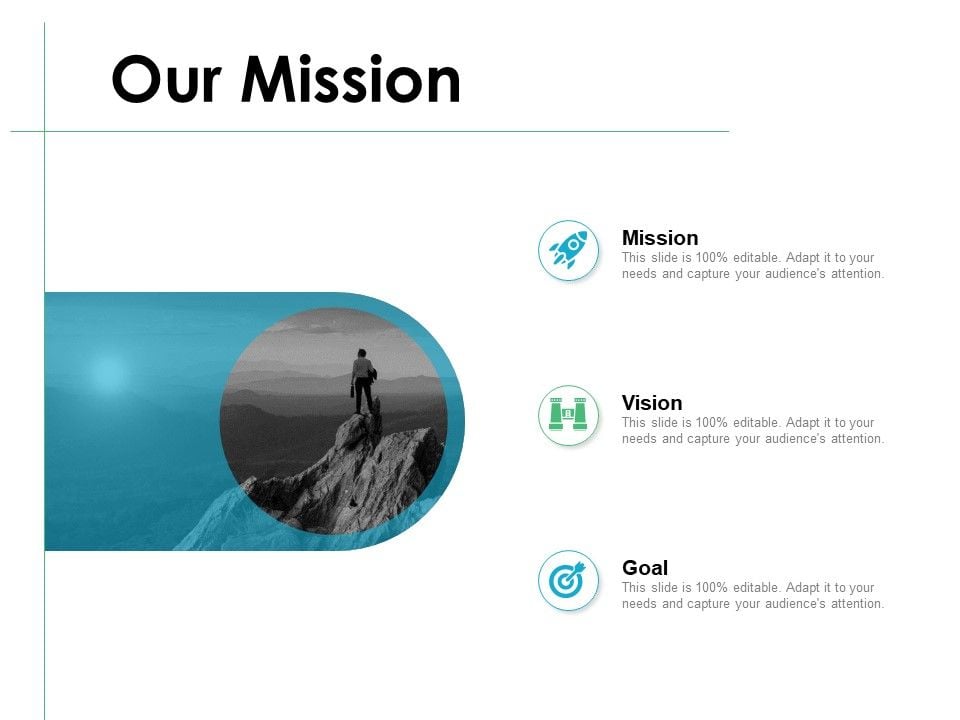 Our Mission Vision Goal Ppt PowerPoint Presentation Gallery Model
