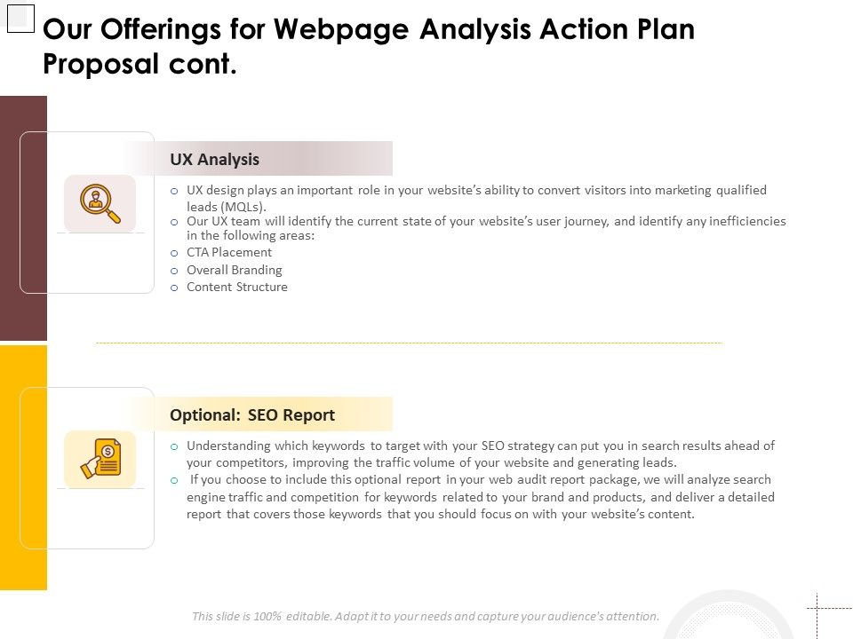 Our_Offerings_For_Webpage_Analysis_Action_Plan_Proposal_Cont_Ppt_PowerPoint_Presentation_Summary_PDF_Slide_1.jpg