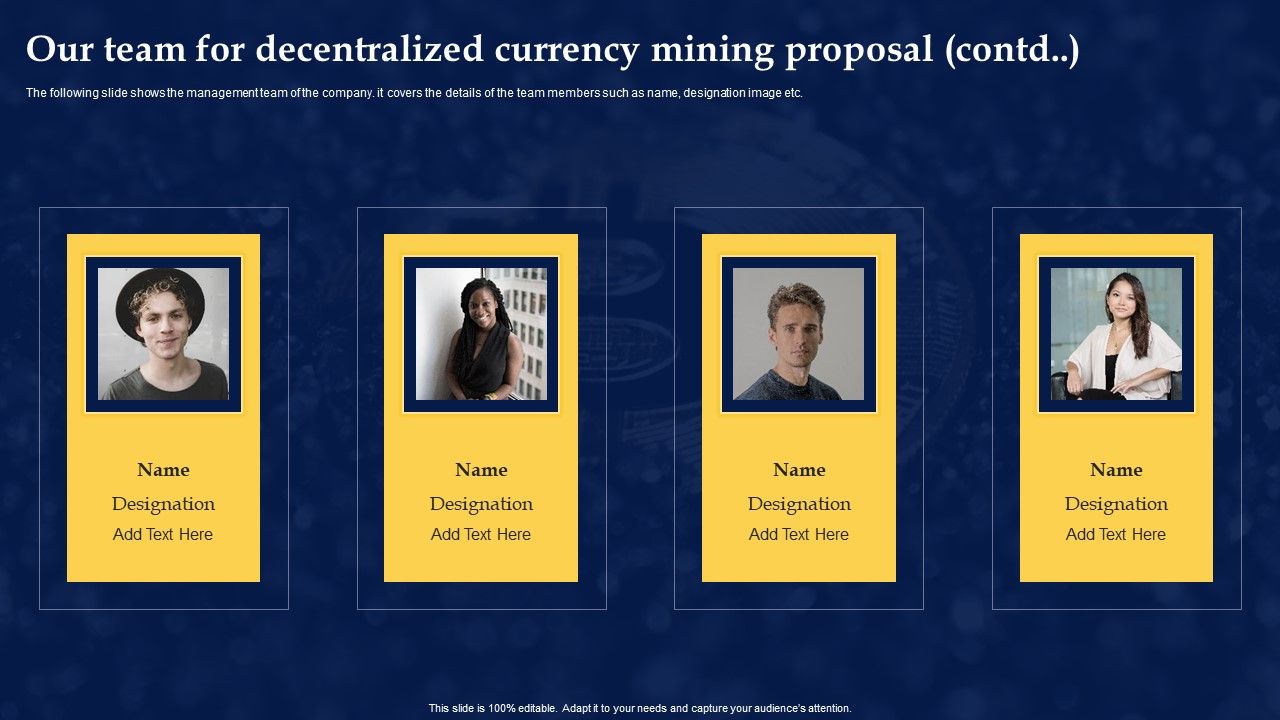 Our Team For Decentralized Currency Mining Proposal Inspiration PDF Slide02