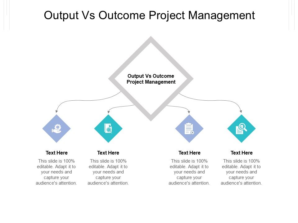 output vs outcome project management ppt powerpoint presentation ...