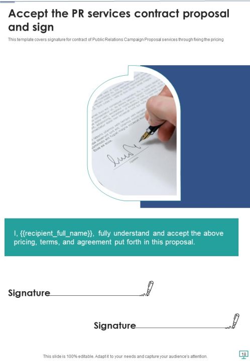 PR Services Contract Proposal Example Document Report Doc Pdf Ppt Slide18