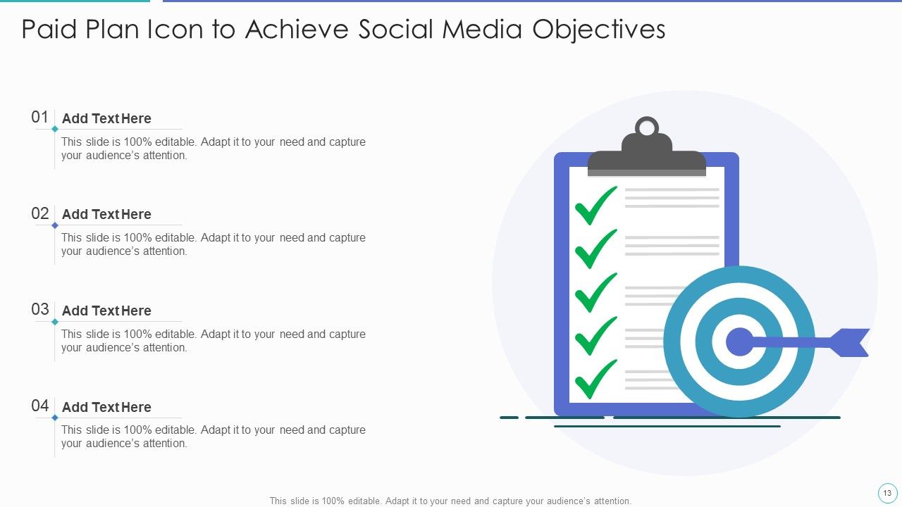 Paid Plan For Social Media Marketing Campaign Ppt PowerPoint Presentation Complete Deck With Slides Slide13