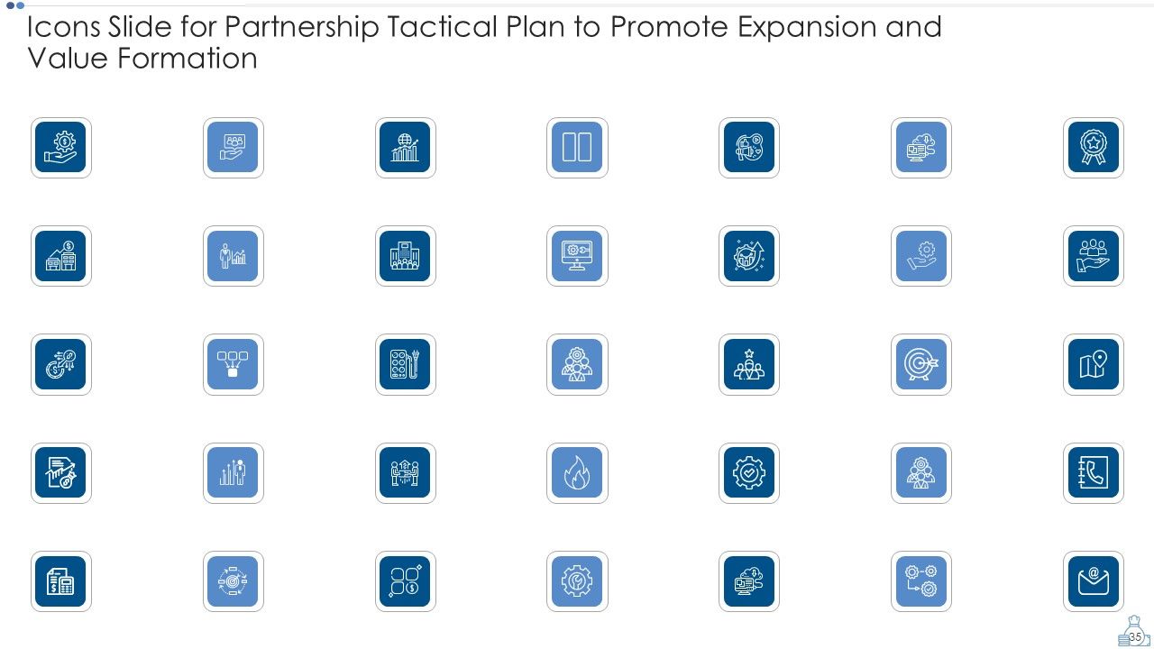 Partnership Tactical Plan To Promote Expansion And Value Formation Ppt PowerPoint Presentation Complete Deck With Slides Slide35