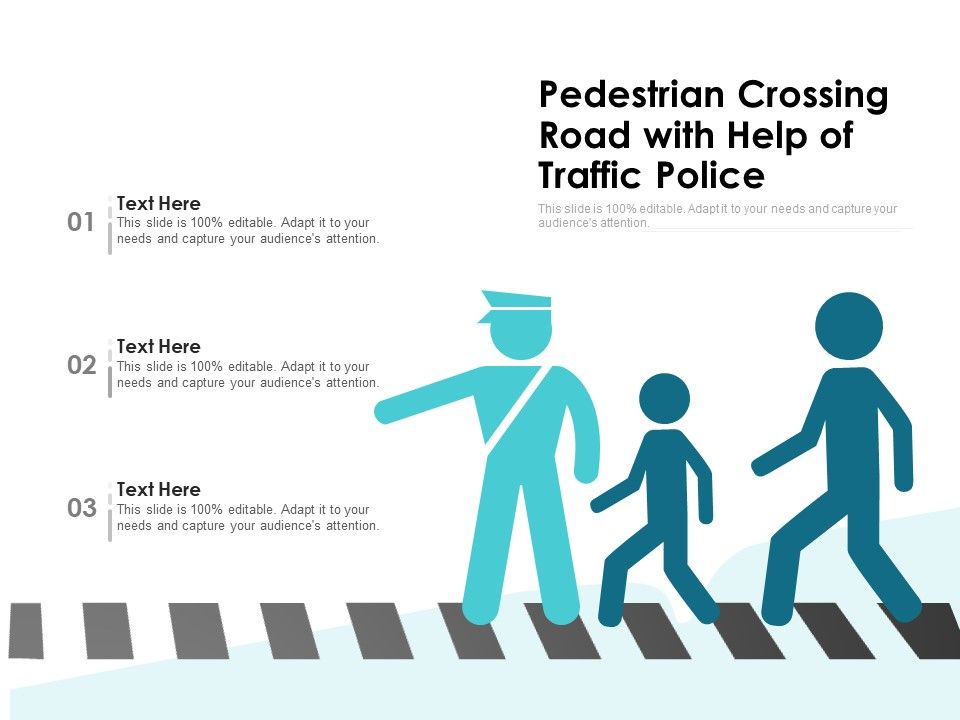 Pedestrian Crossing Road With Help Of Traffic Police Ppt Powerpoint Pedestrian Crossing Road With Help Of Traffic Police Ppt Powerpoint
