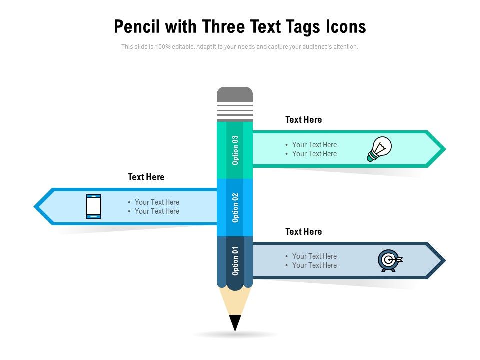Pencil_With_Three_Text_Tags_Icons_Ppt_PowerPoint_Presentation_Summary_Clipart_Images_Slide_1.jpg