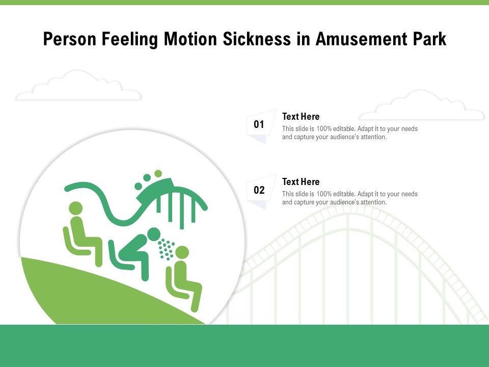 Person Feeling Motion Sickness In Amusement Park Ppt PowerPoint