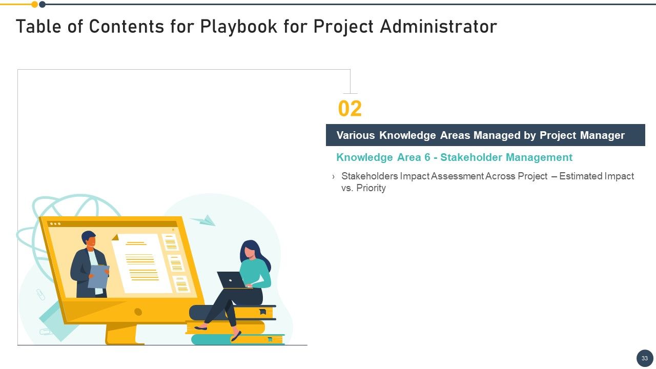 Playbook For Project Administrator Ppt PowerPoint Presentation Complete Deck With Slides Slide33