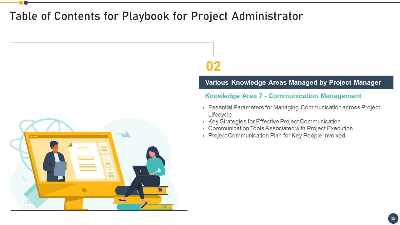 Playbook For Project Administrator Ppt PowerPoint Presentation Complete Deck With Slides Slide35