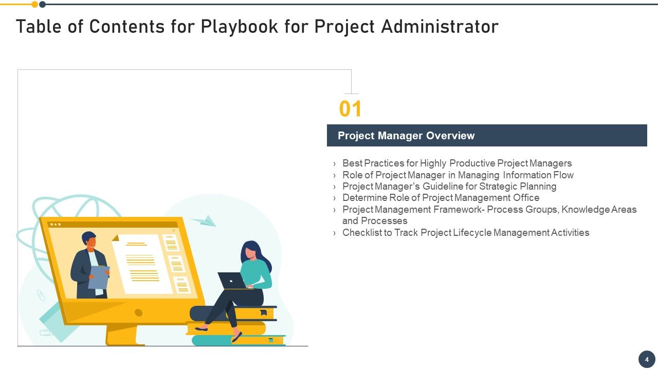 Playbook For Project Administrator Ppt PowerPoint Presentation Complete Deck With Slides Slide04