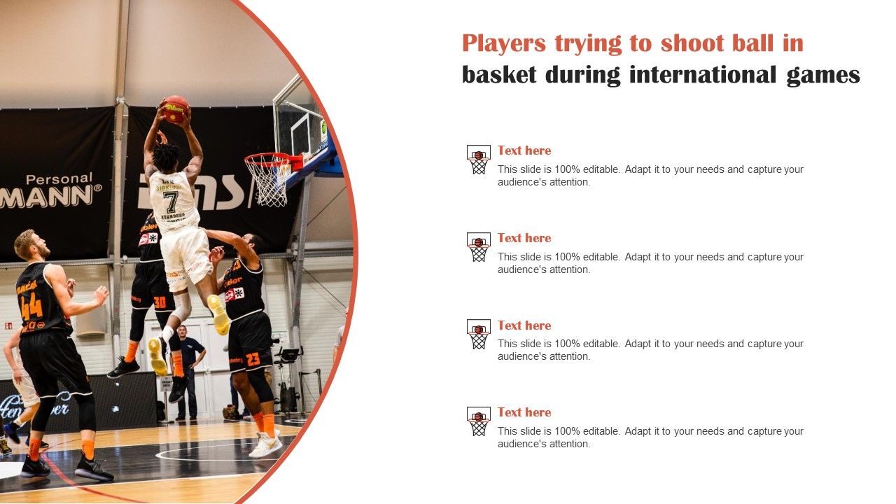 Players Trying To Shoot Ball In Basket During International Games
