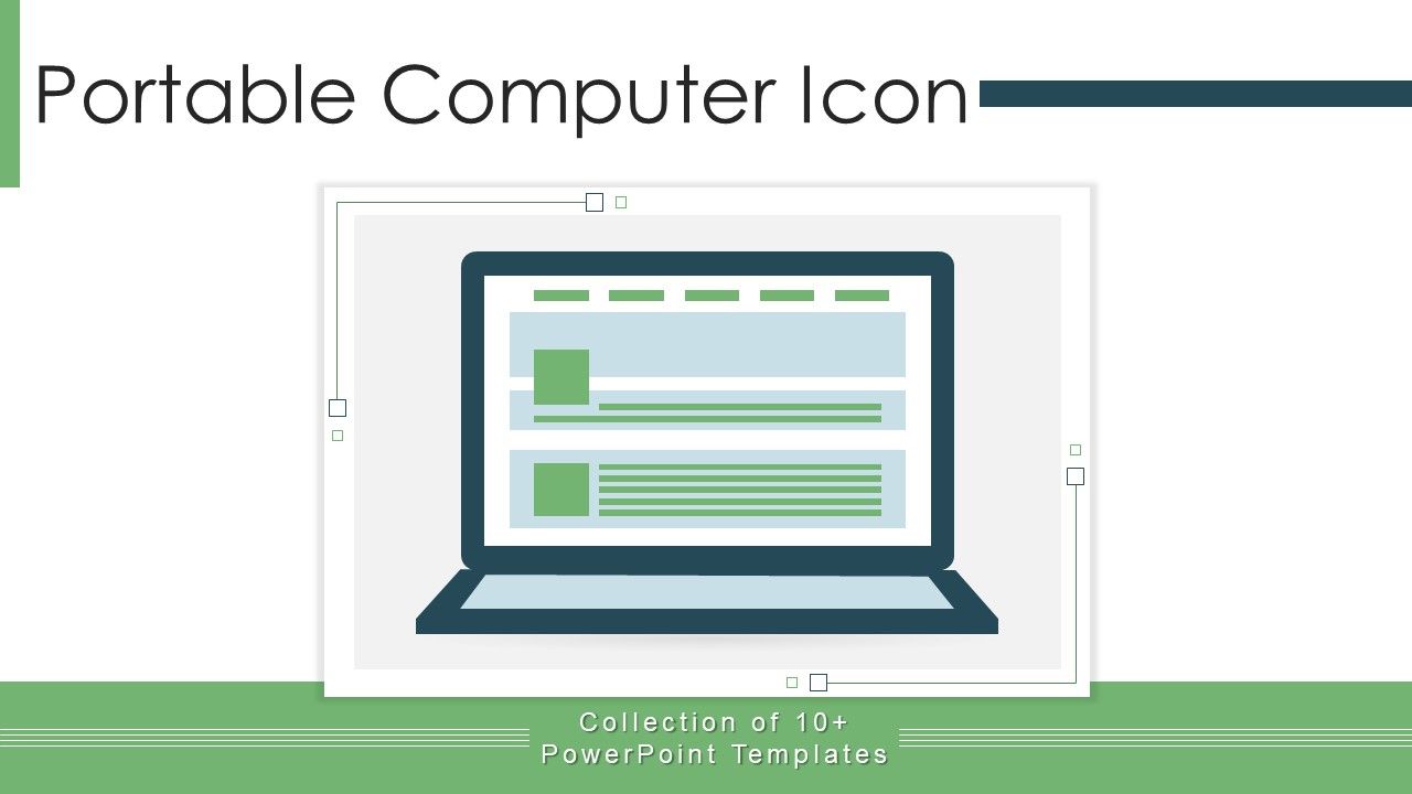 Portable Computer Icon Ppt PowerPoint Presentation Complete Deck With Slides Slide01