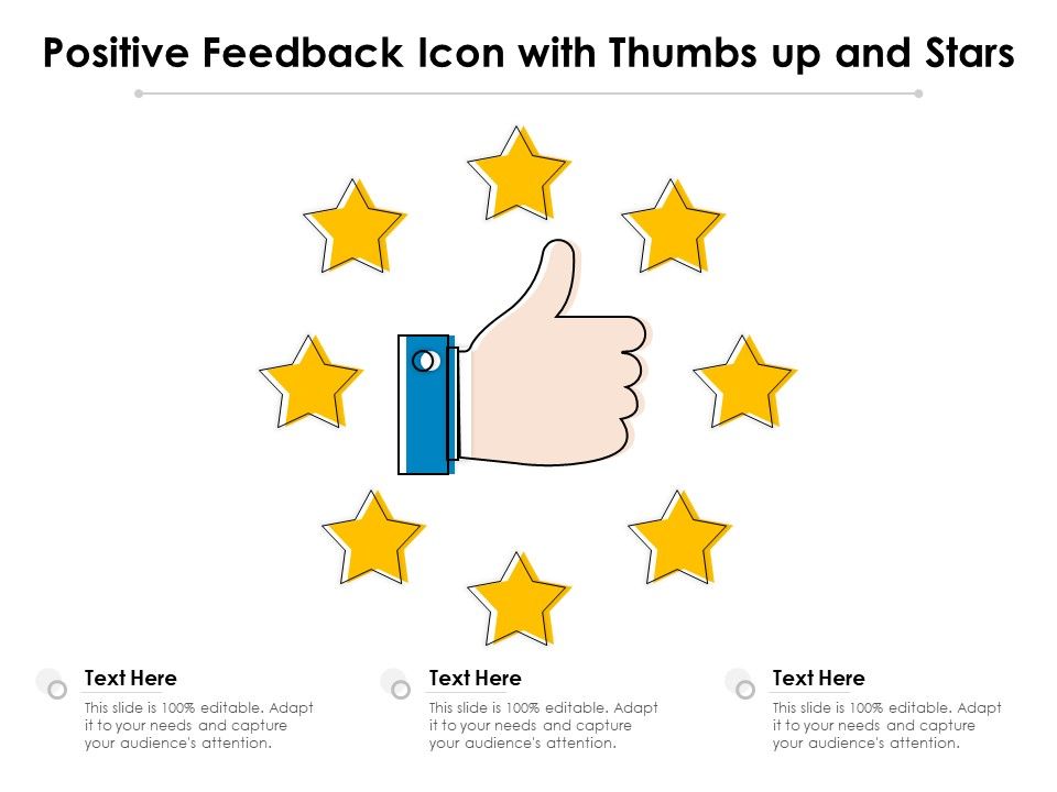 Positive_Feedback_Icon_With_Thumbs_Up_And_Stars_Ppt_PowerPoint_Presentation_Layouts_Diagrams_PDF_Slide_1.jpg