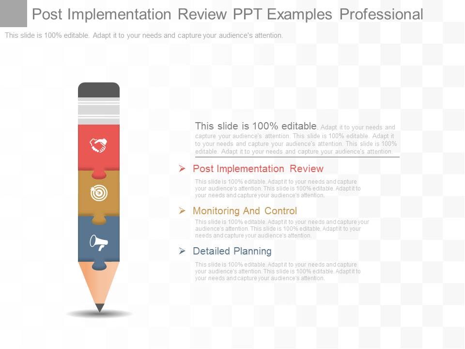 Post Implementation Review Ppt Examples Professional