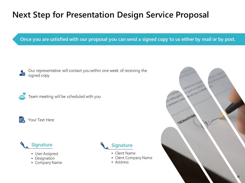 Presentation Design Service Proposal Ppt PowerPoint Presentation Complete Deck With Slides Slide16