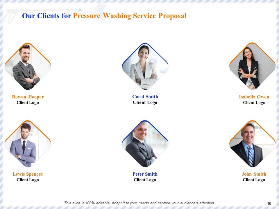 Pressure Cleaning Proposal And Service Agreement Ppt PowerPoint Presentation Complete Deck With Slides Slide10