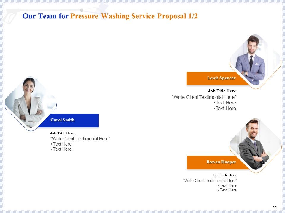 Pressure Cleaning Proposal And Service Agreement Ppt PowerPoint Presentation Complete Deck With Slides Slide11