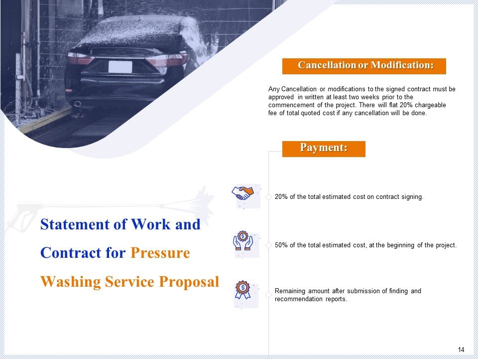 Pressure Cleaning Proposal And Service Agreement Ppt PowerPoint Presentation Complete Deck With Slides Slide14