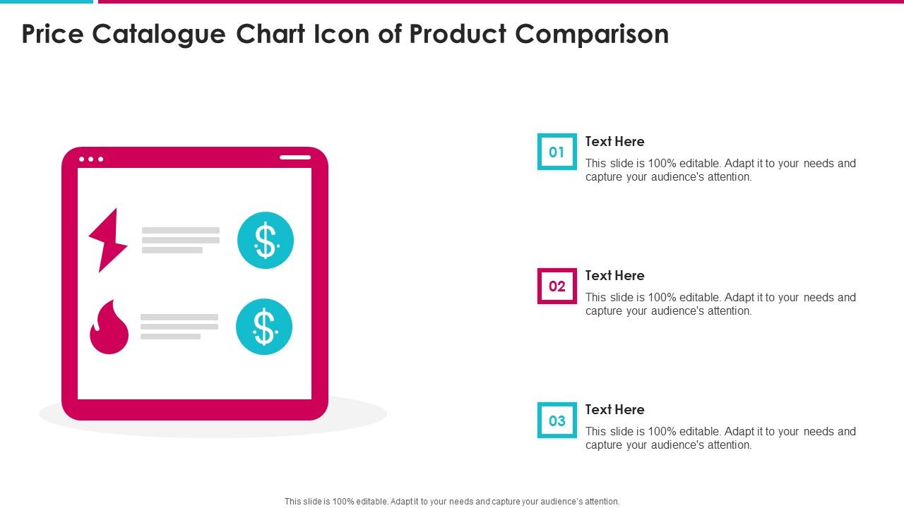 Price_Catalogue_Chart_Icon_Of_Product_Comparison_Slides_PDF_Slide_1.jpg