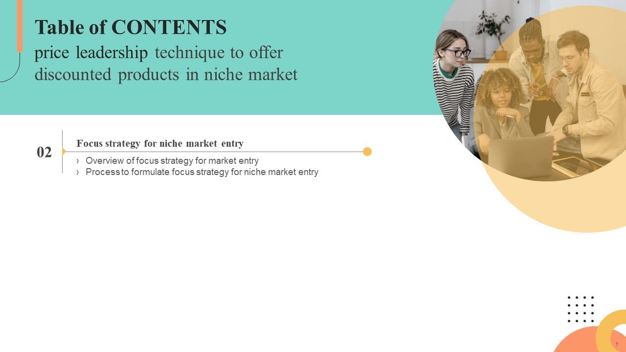 Price Leadership Technique To Offer Discounted Products In Niche Market Ppt PowerPoint Presentation Complete Deck With Slides Slide07