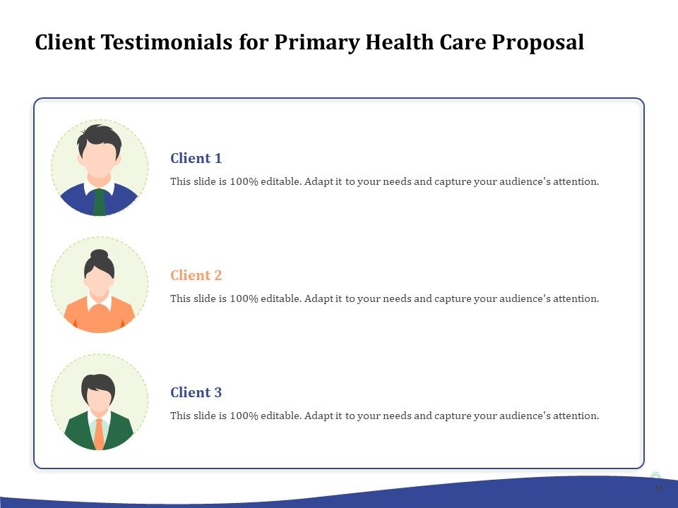 Primary Healthcare Implementation Service Proposal Ppt PowerPoint Presentation Complete Deck With Slides Slide13