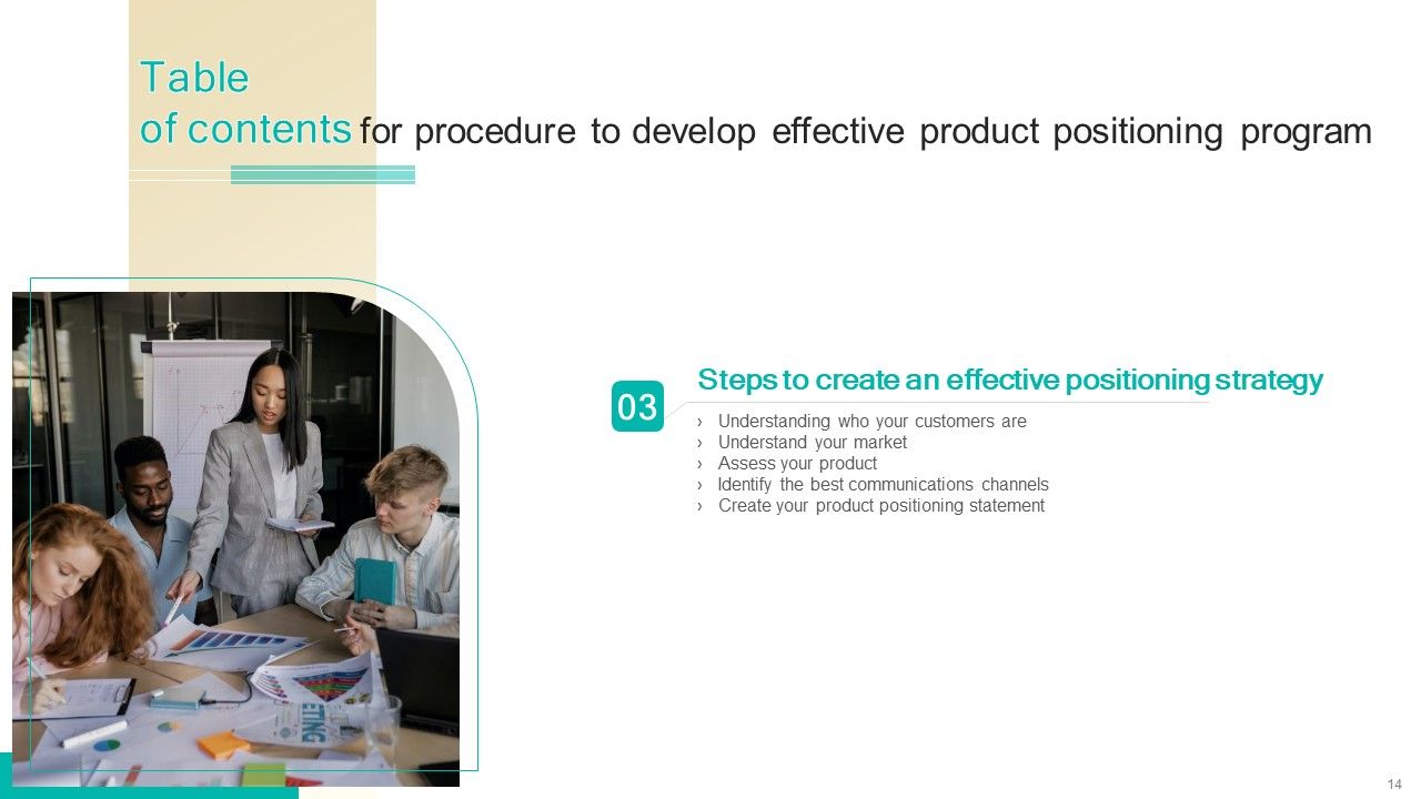 Procedure To Develop Effective Product Positioning Program Ppt PowerPoint Presentation Complete Deck With Slides Slide14
