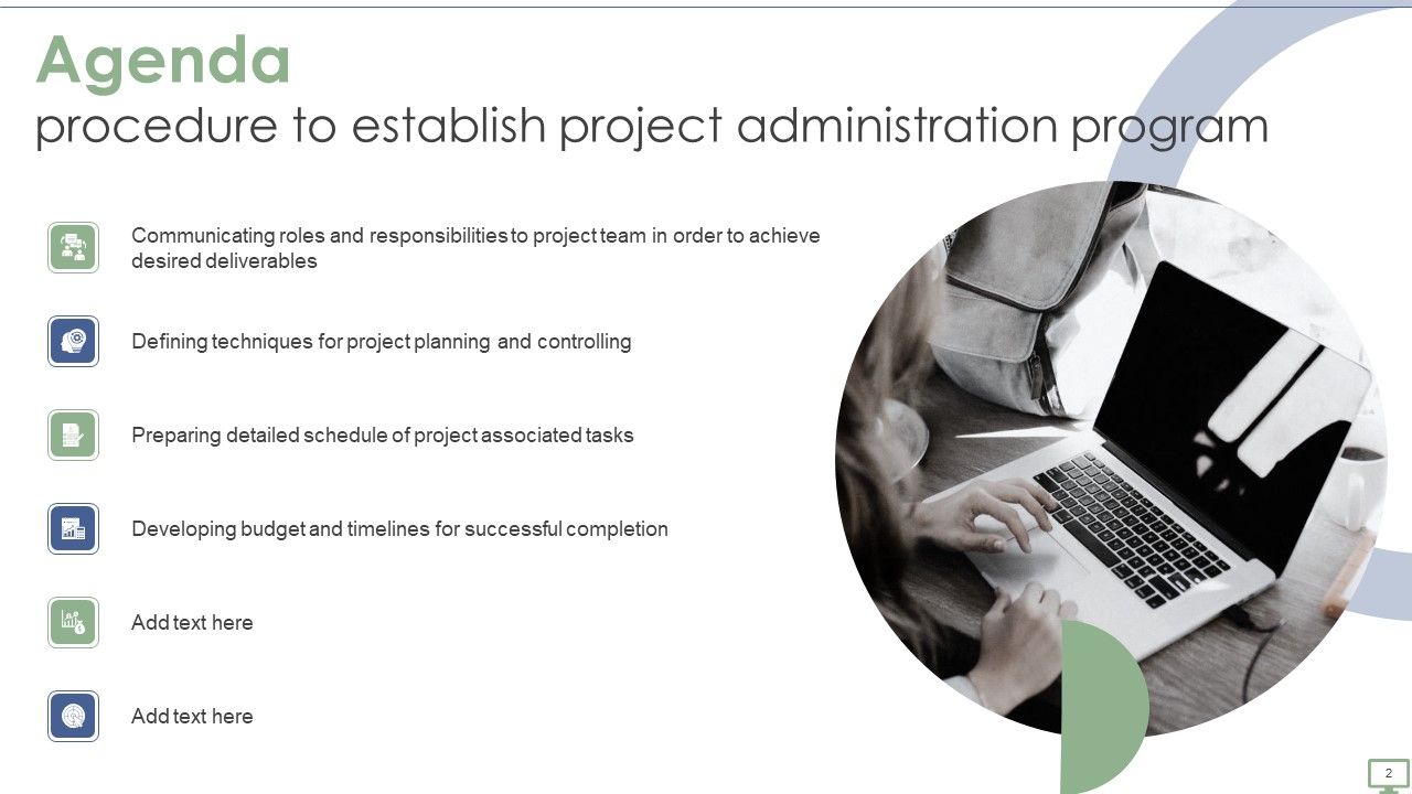 Procedure To Establish Project Administration Program Ppt PowerPoint Presentation Complete Deck With Slides Slide02