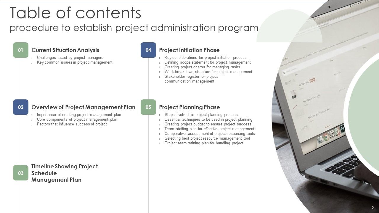 Procedure To Establish Project Administration Program Ppt PowerPoint Presentation Complete Deck With Slides Slide03