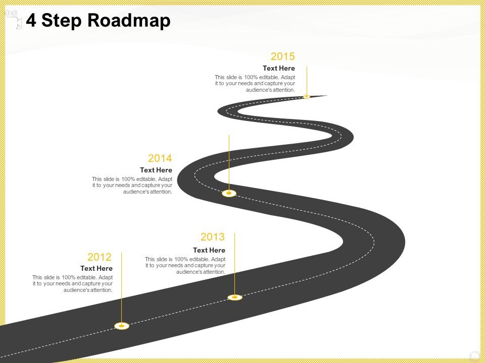 Producing_Video_Content_4_Step_Roadmap_Ppt_Model_Structure_PDF_Slide_1.jpg