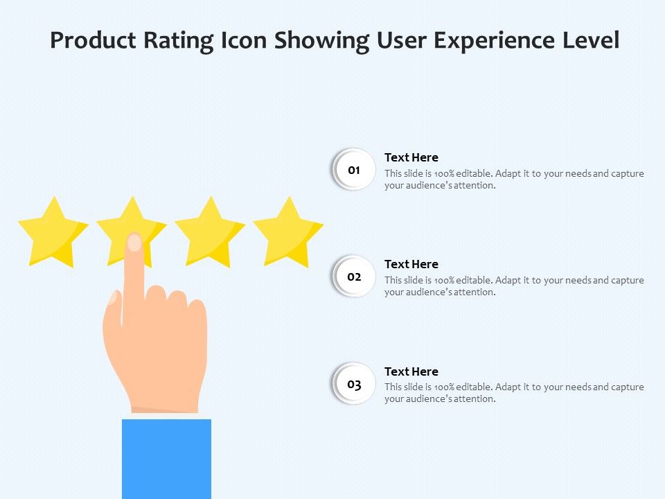 Product_Rating_Icon_Showing_User_Experience_Level_Ppt_PowerPoint_Presentation_File_Demonstration_PDF_Slide_1.jpg
