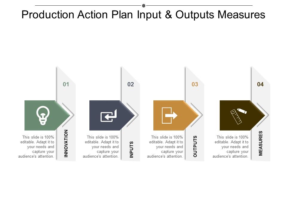 Production Action Plan Input And Outputs Measures Ppt Powerpoint ...