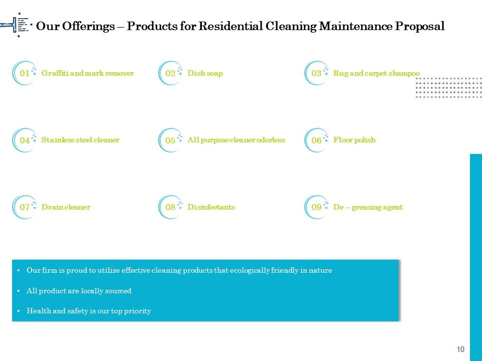 Professional House Cleaning Service Proposal Ppt PowerPoint Presentation Complete Deck With Slides Slide10