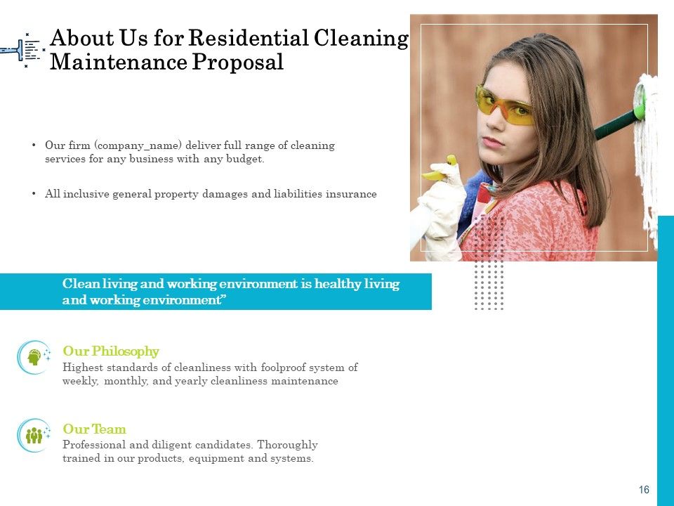 Professional House Cleaning Service Proposal Ppt PowerPoint Presentation Complete Deck With Slides Slide16