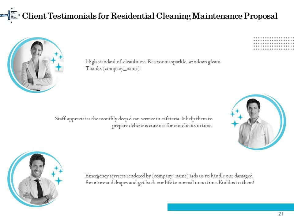 Professional House Cleaning Service Proposal Ppt PowerPoint Presentation Complete Deck With Slides Slide21