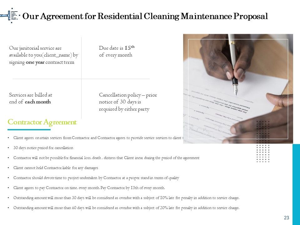Professional House Cleaning Service Proposal Ppt PowerPoint Presentation Complete Deck With Slides Slide23