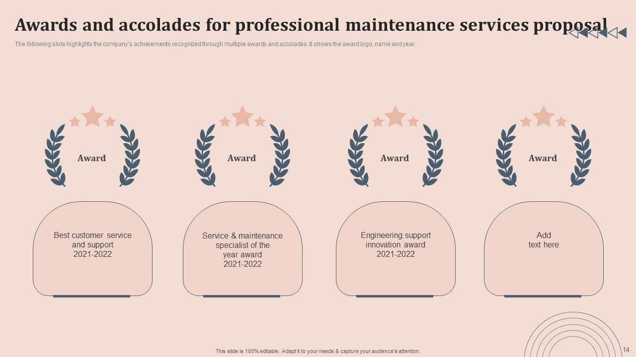 Professional Maintenance Services Proposal Ppt PowerPoint Presentation Complete Deck With Slides Slide14